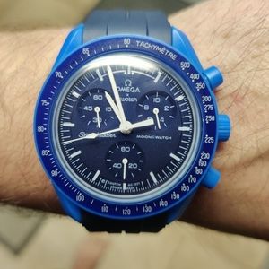 Omega Swatch To Neptune Space Watch - Light Weight and Ticking